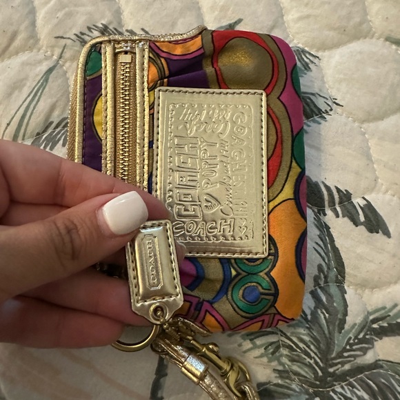 Vintage Coach Poppy Wallet Wristlet - Picture 4 of 5